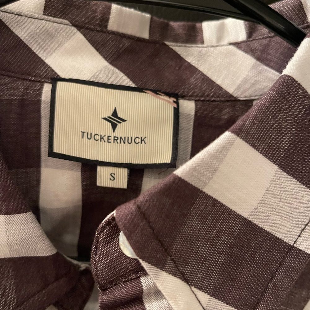 Tuckernuck Espresso Check Callahan shirt dress size Small